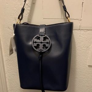 Tory Burch Hobo Miller Navy Blue Bag